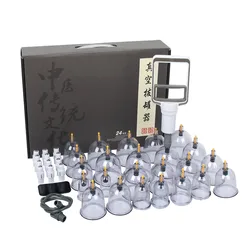 12/24pcs Vacuum Cupping Chinese Medicine Relaxed Body Lose Weight And Relieve Fatigue Full Body Massage Physiotherapy Instrument