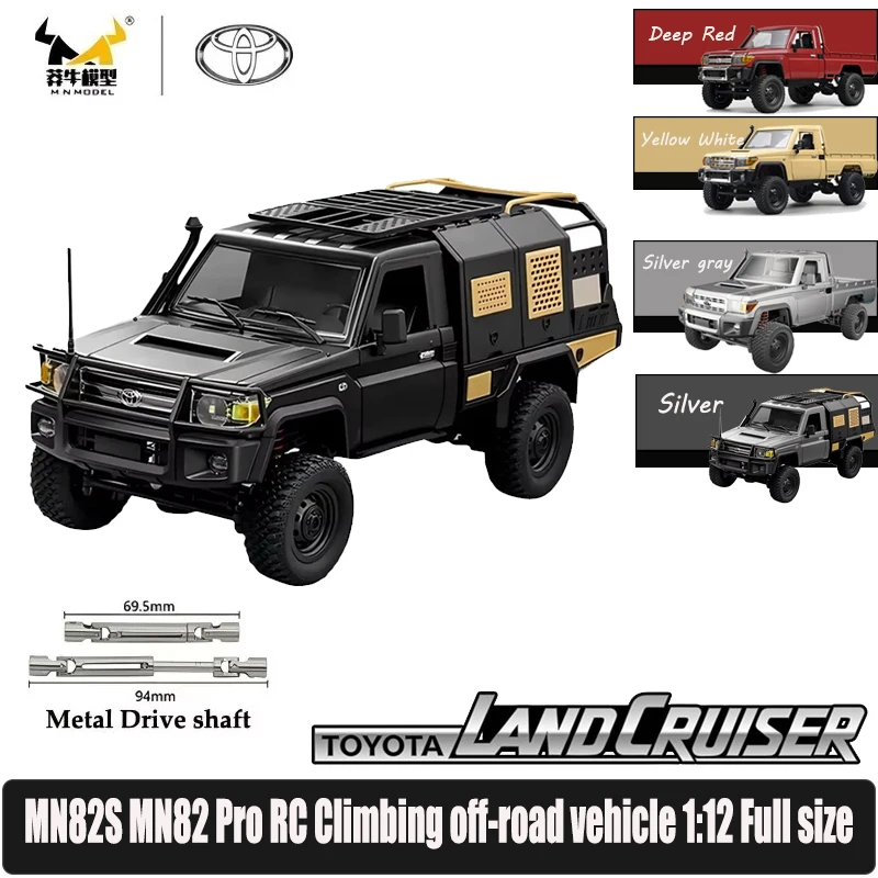 Mn82S MN82 PRO Rc Cars 1:12 Mn Model Retro Full-scale 2.4G 4WD 280 Motor RC Off-Road Pickup Truck Model Car for Boys Adult Gifts