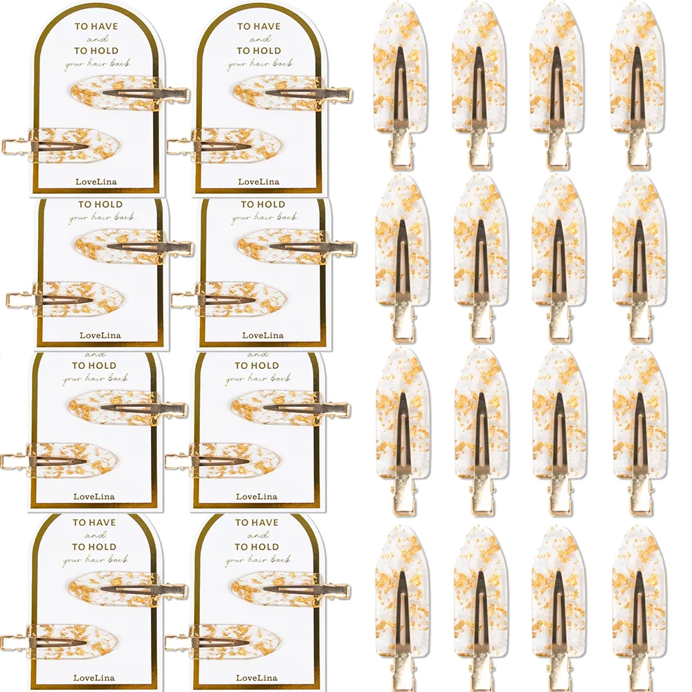 4–16 Stück wunderschöne Brautjungfern-Geschenke, Haarspangen, keine Biegung, goldfarbene Glitzer-Haarspange für Braut, Frauen, Mädchen, Brautparty, Haarschmuck
