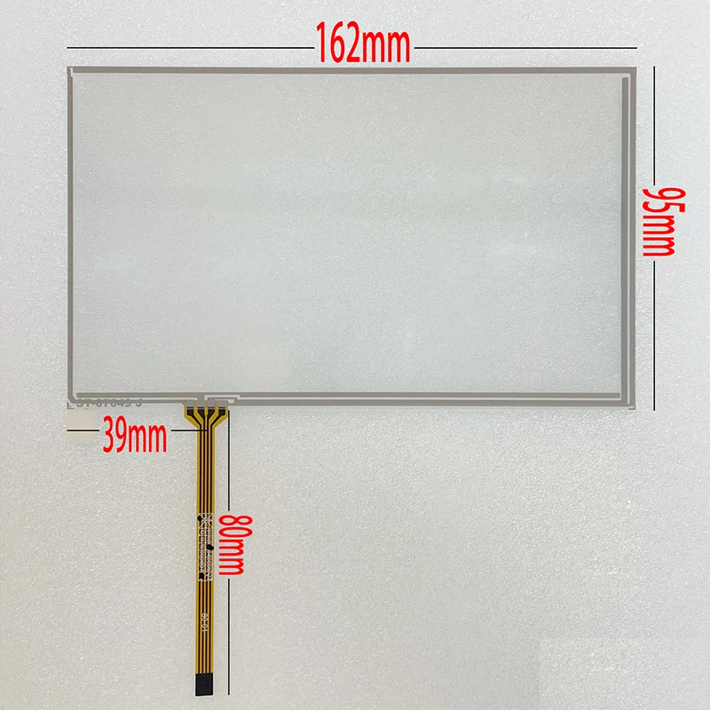 

New 7 Inch 4 Wire 162*95 Resistive Touch Screen Panel Digitizer Sensor 162*95mm for BC0648A Industrial Control Replacement