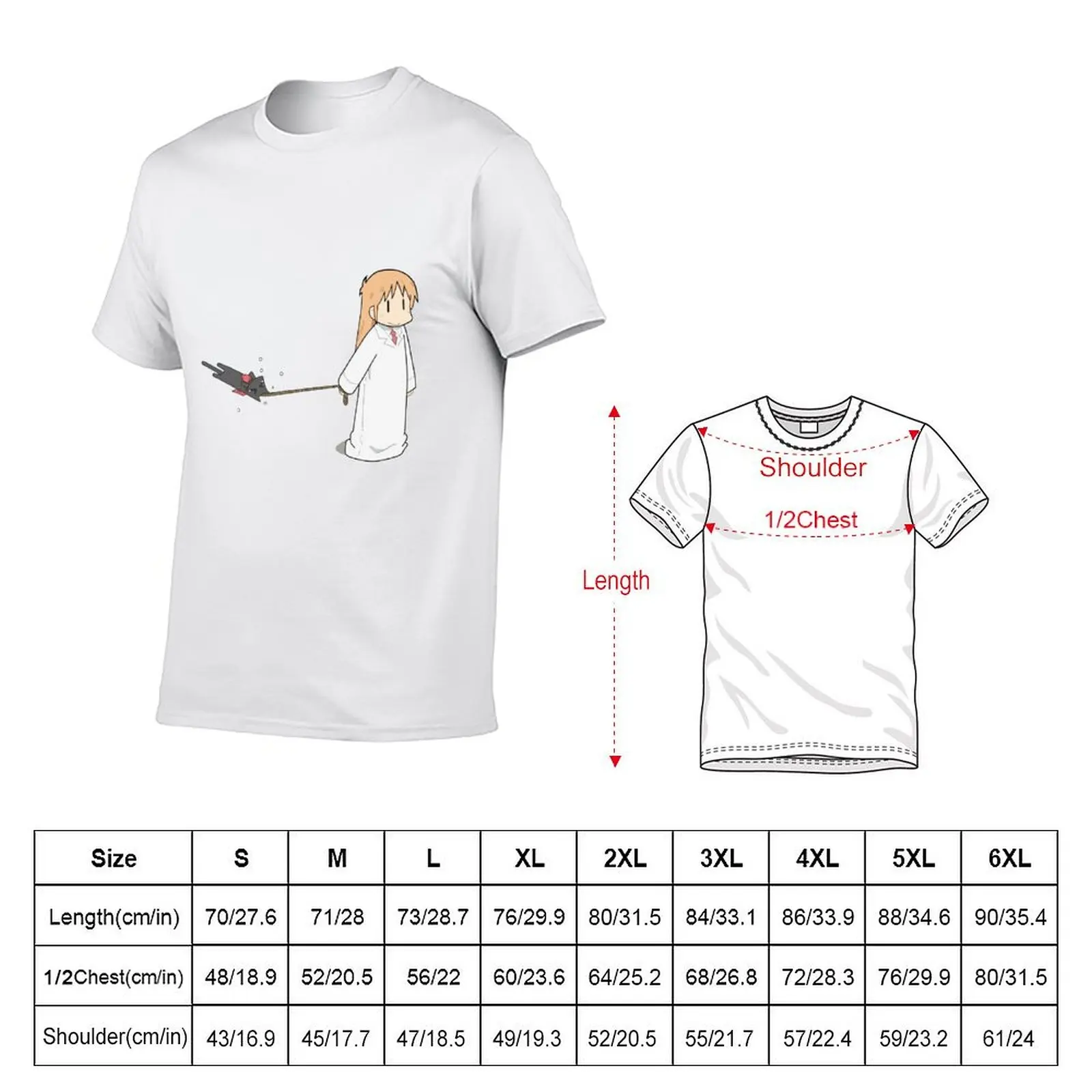 Nichijou- Walking Sakamoto T-Shirt Breathable Travel T-Shirt
