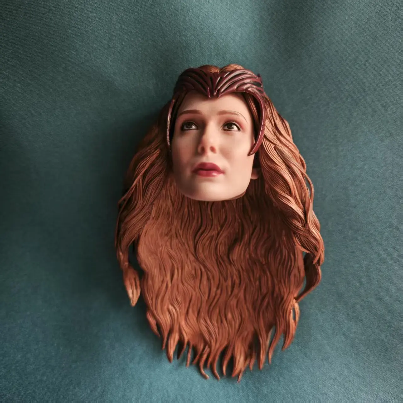 Em estoque 1/6 elizabeth cabeça esculpida modelo com máscara caber 12 ''feminino soldado figura de ação corpo bonecas tq0520 brinquedos