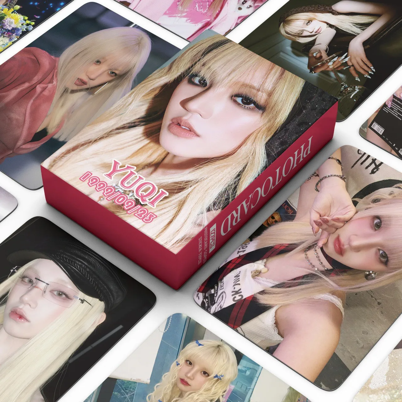 127pcs/set Kpop Yuqi Lomo Cards Photocards New Album WE ARE  Photocards stickers fan collection cards