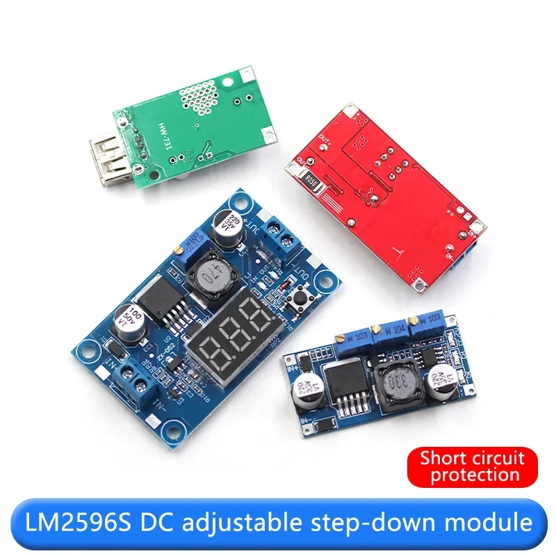 LM2596S DC-DC Adjustable Buck Voltage Regulator Power Module Board, converting 24V to 12V/5V/3V/3.3V with high power