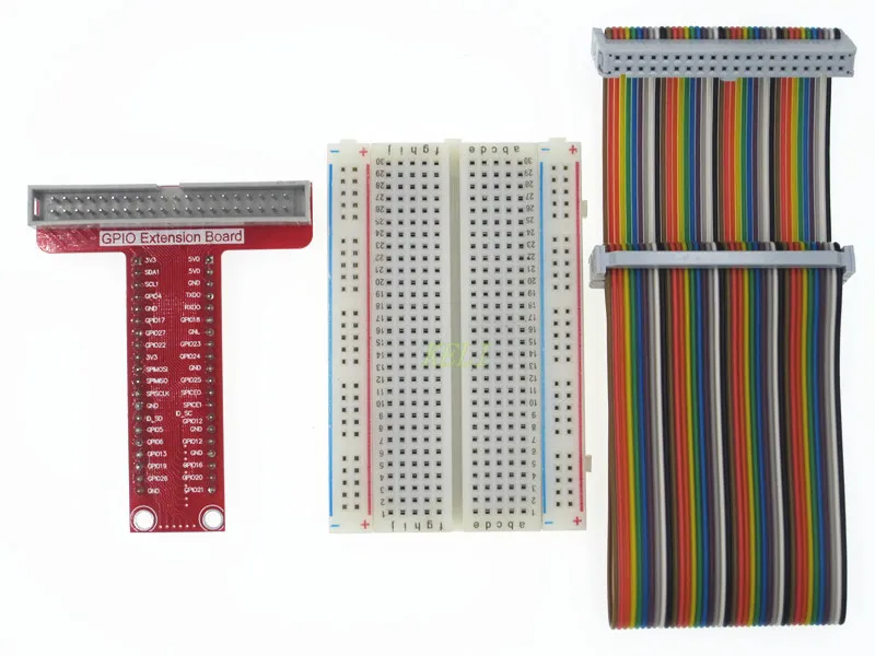 Raspberry Pi 3&Raspberry Pi 2 Model B plus T , expansion DIY kit (GPIO cable + breadboard + GPIO T-adapter plate)