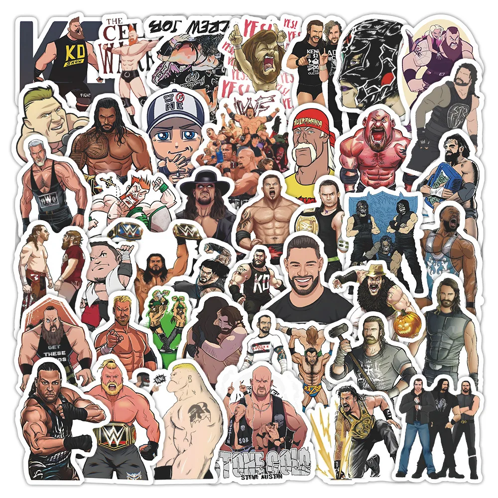 10/30/60 個スポーツレスリングパーソナライズされた落書き装飾ステッカー DIY ギター電話水カップスケートボード防水ステッカー