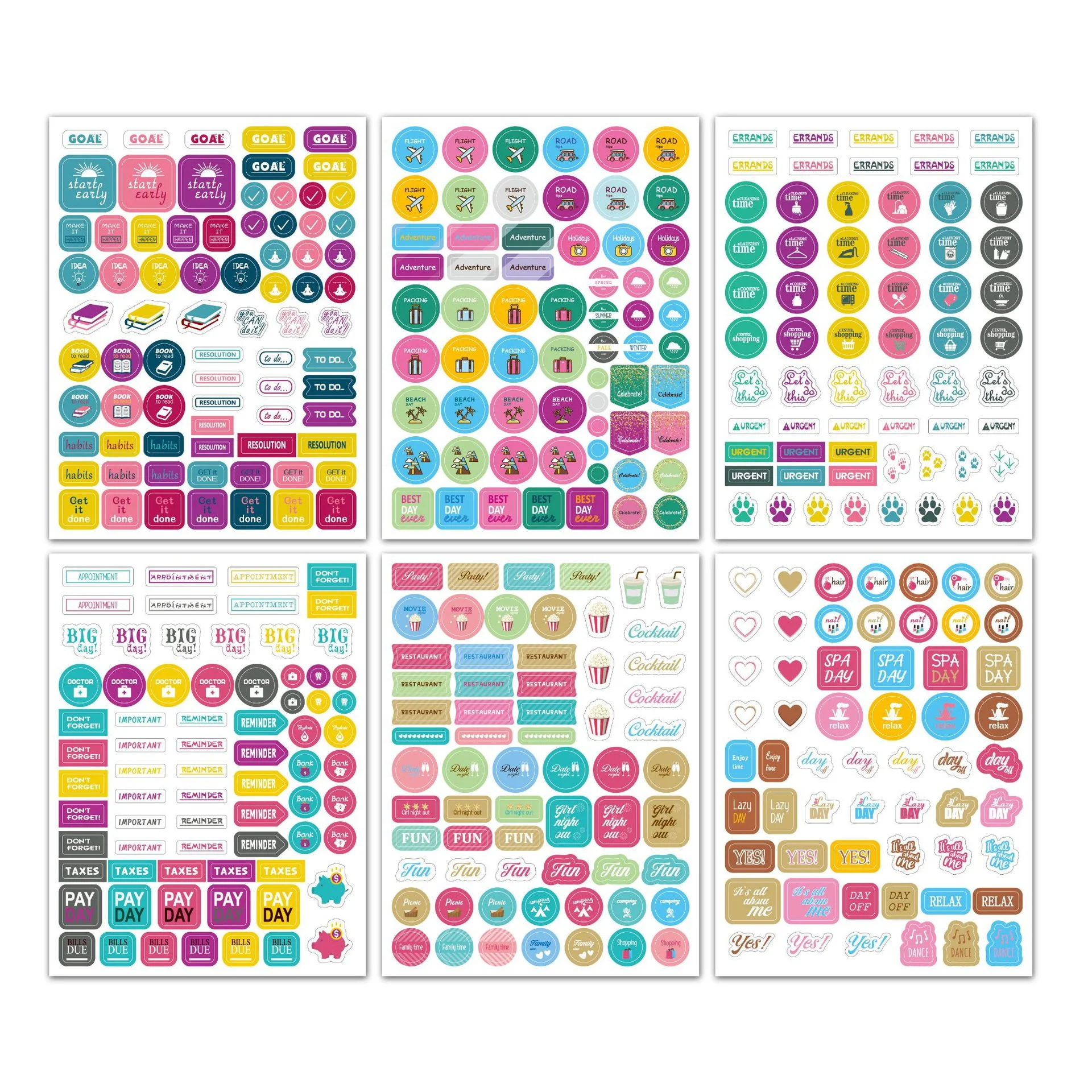 Planner Stickers for Journal Accessories Scrapbooking Notebook Stationery