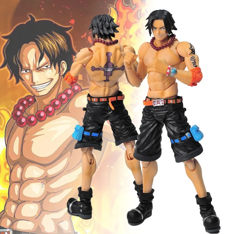 

One Piece ACE аниме подвижные фигурки для шарнирных соединений, подвижные фигурки из ПВХ, Коллекционная модель, игрушки для детей, подарок на день рождения