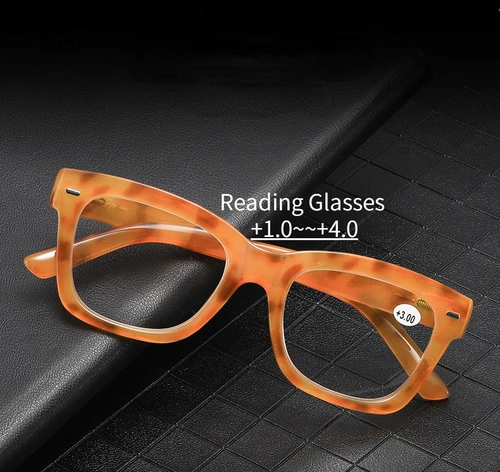 Gafas de lectura Vintage para hombres y mujeres, anteojos de gran tamaño con prescripción para hipermetropía, presbicia, flores de gelatina, + 1,0, 1,5 a + 4,0