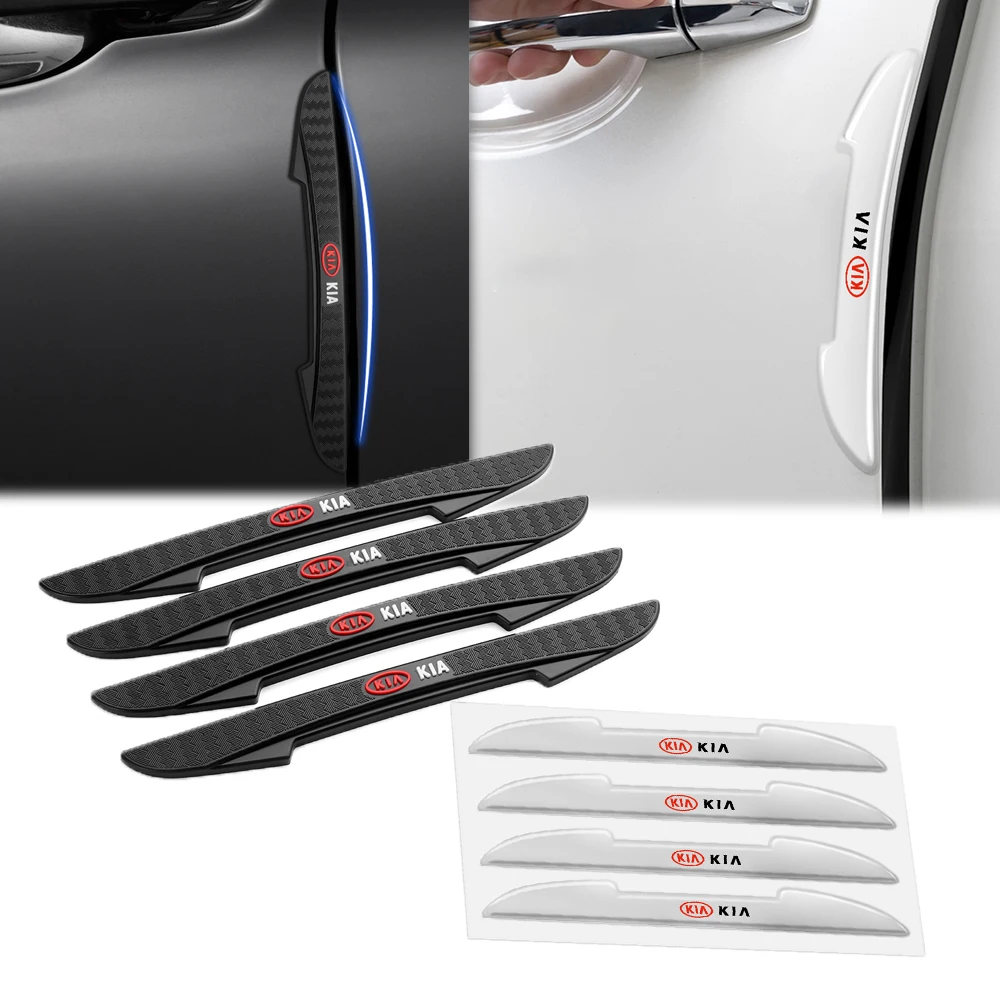 

4Pcs Car Door Edge Guards Trim Molding Protection Strip Stickers Accessories For KIA KN Sportage RIO Ceed Picanto Pegas Sorento