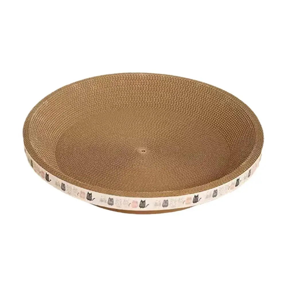 Langlebiges Wellpappe-Kratzbett für Katzen, rund, oval, Kratzmatte, Schale, Nest, nicht haarverlustend, Krallenspielzeug für große Katzen, Ruhegeschenk – Detail 2
