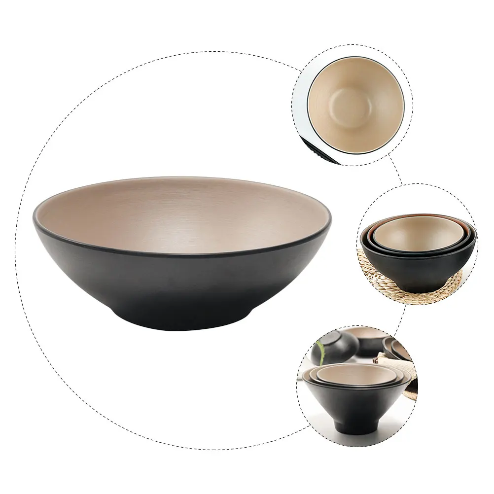 

Container Japanese Hat Bowl Noodle Ramen Noodles Melamine Soup Bowls Fruit Salad