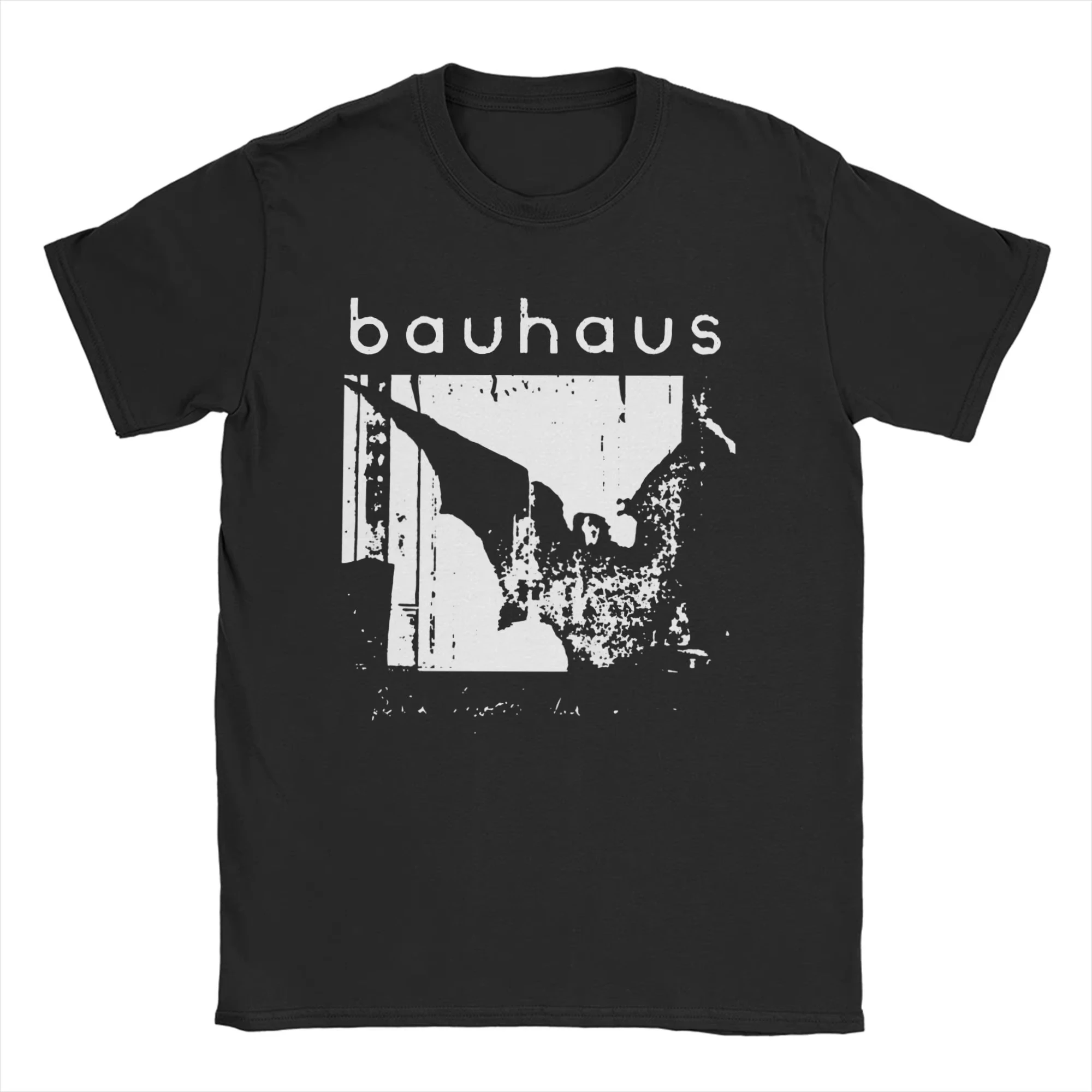 British Gothic Rock Band Bauhaus Classic Poster Print T-Shirt Men Women Loose Casual Oversized O-neck Cotton Top Summer New Tee