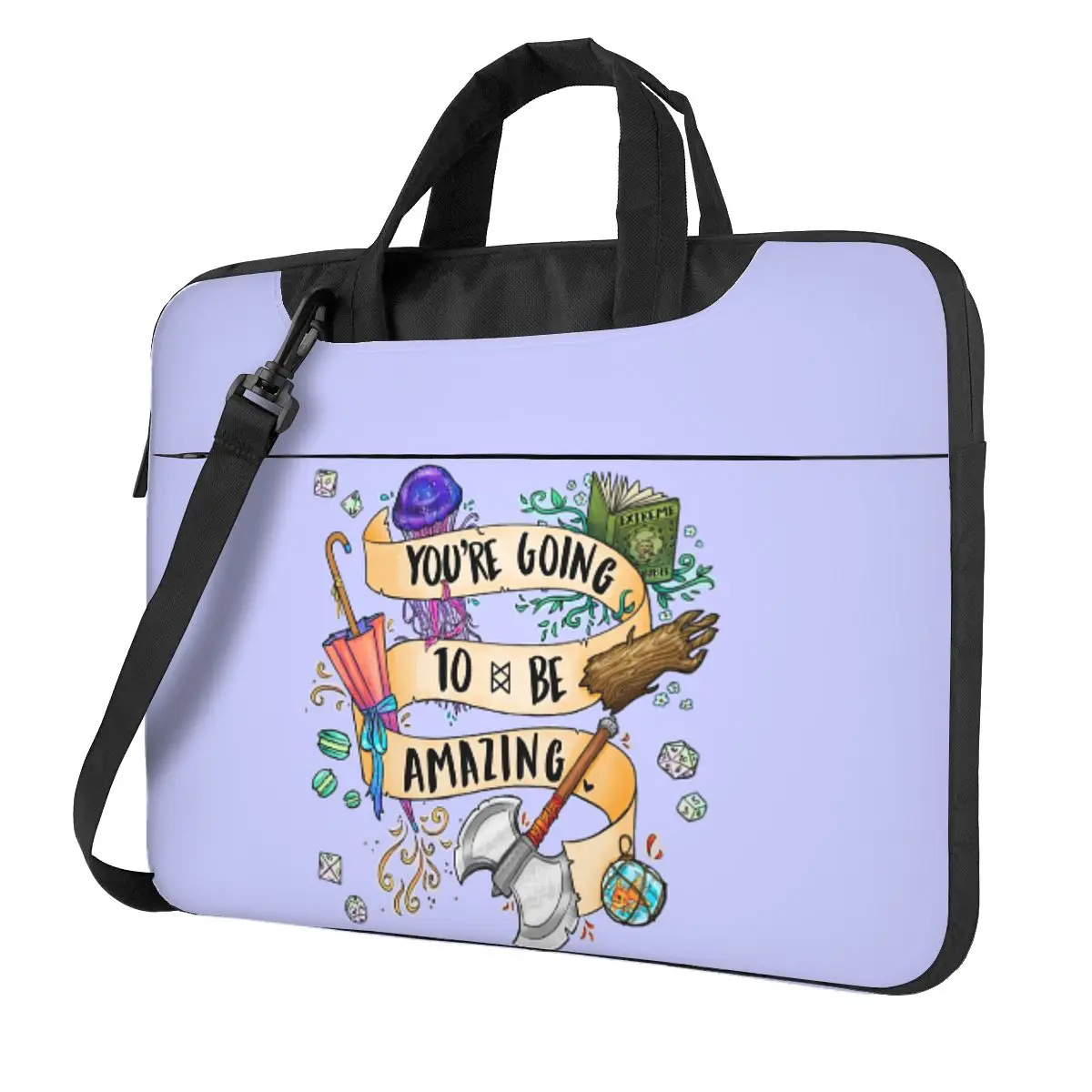 

You're Going To Be Amazing Crossbody Laptop Bag Case Computer Bag 13 14 15.6 Inch Notebook Pouch for Macbook Pro Lenovo