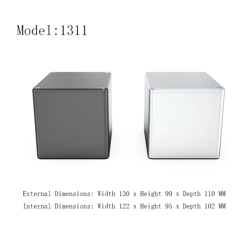Weiliang Audio 130L x 110W x 99H Internal Height 94 Medium-sized Sandblasted Aluminum Transformer Cover Full Aluminum Chassis