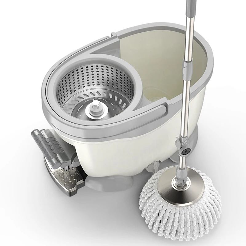 Imagem -06 - Deluxe Floor Cleaning System With Microfiber Substituição Head Spin Mop Bucket Home Cleaning 130cm Extended Handle