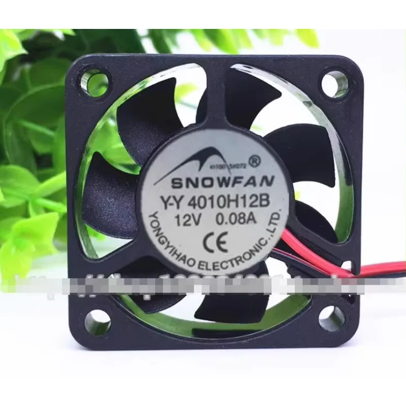 Y-Y4010H12B 2สาย0.08A SNOWFAN DC 12V 40x40x10mm พัดลมทำความเย็นเซิร์ฟเวอร์