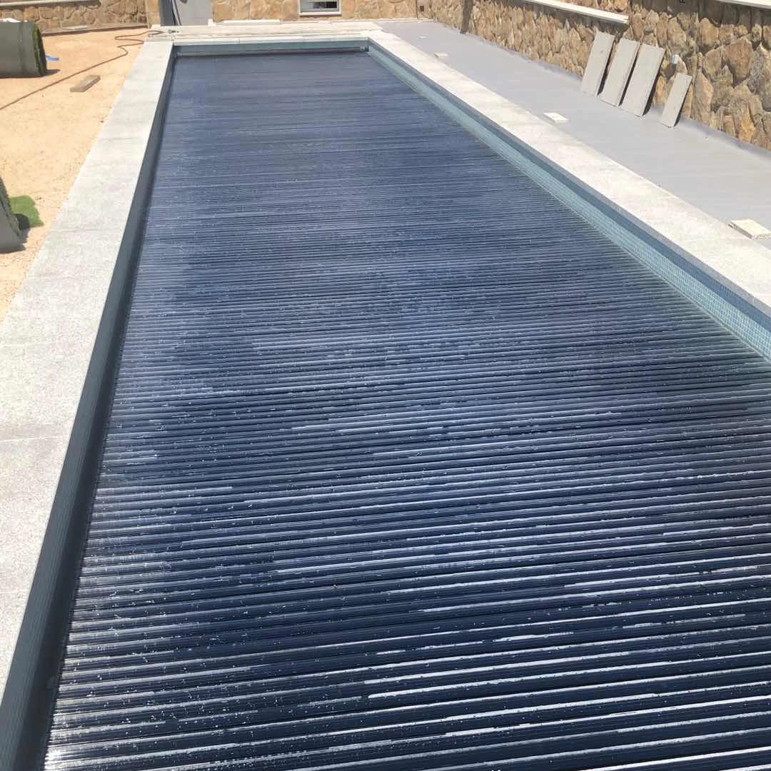 La piscina automática de PVC de alta calidad cubre la cubierta de seguridad de la piscina para la piscina en el suelo