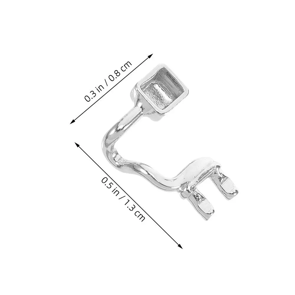 3Pairs Eyeglass Nose Pads Arm Metal Nose Pad Holder Bridge Screw-Mounted Stable Fit Anti-Slip Glasses Support Replacement