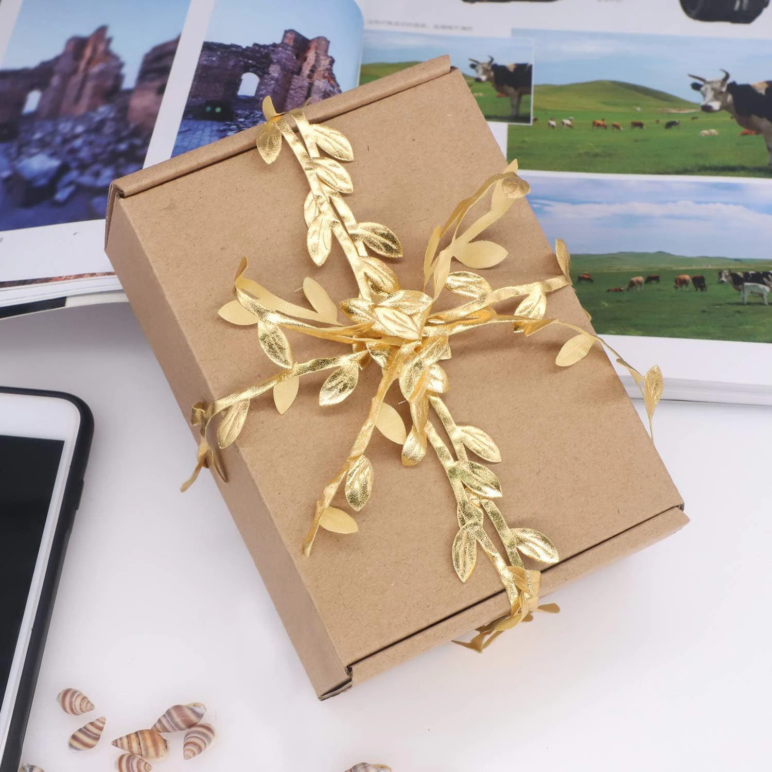 Artificial Small leaf rope Wreath Plant Vine Hotsale Home Wedding arch wreath Outdoor Garden Festival DIY Gift Stage table Decor gallery 5