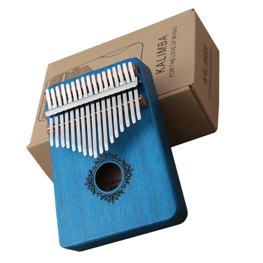 

1pc Thumb Piano 17 Keys Wooden Metal Kalimba Beginner Finger Instrument Portable Practical Gift For New Player Musical
