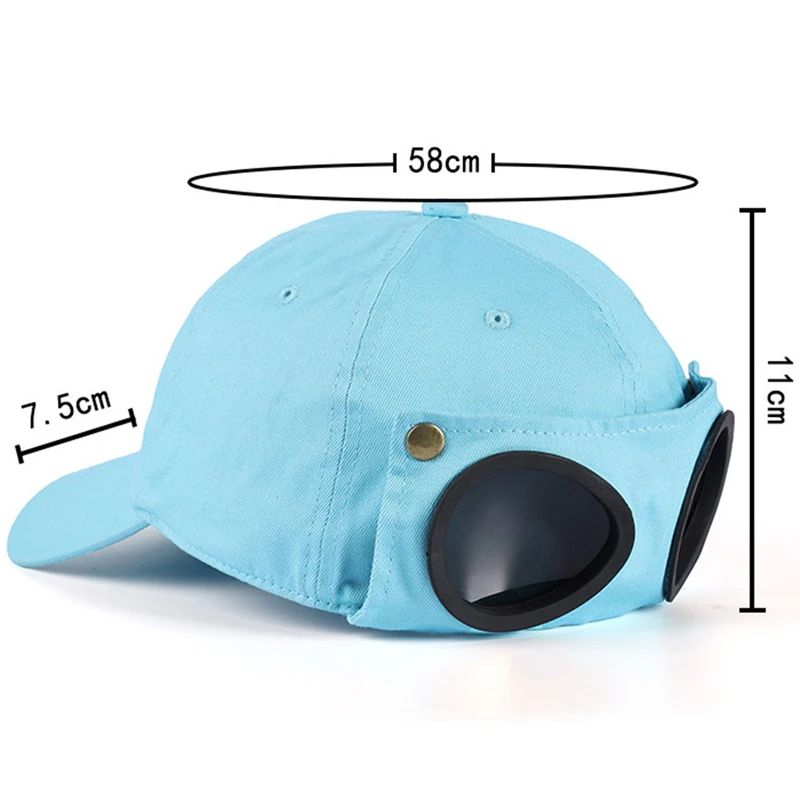 Okulary pilotki męska czapka damskie do koszykówki moda Outdoor Sports Reverse Snapback urocze uszy osłona przeciwsłoneczna taniec uliczny