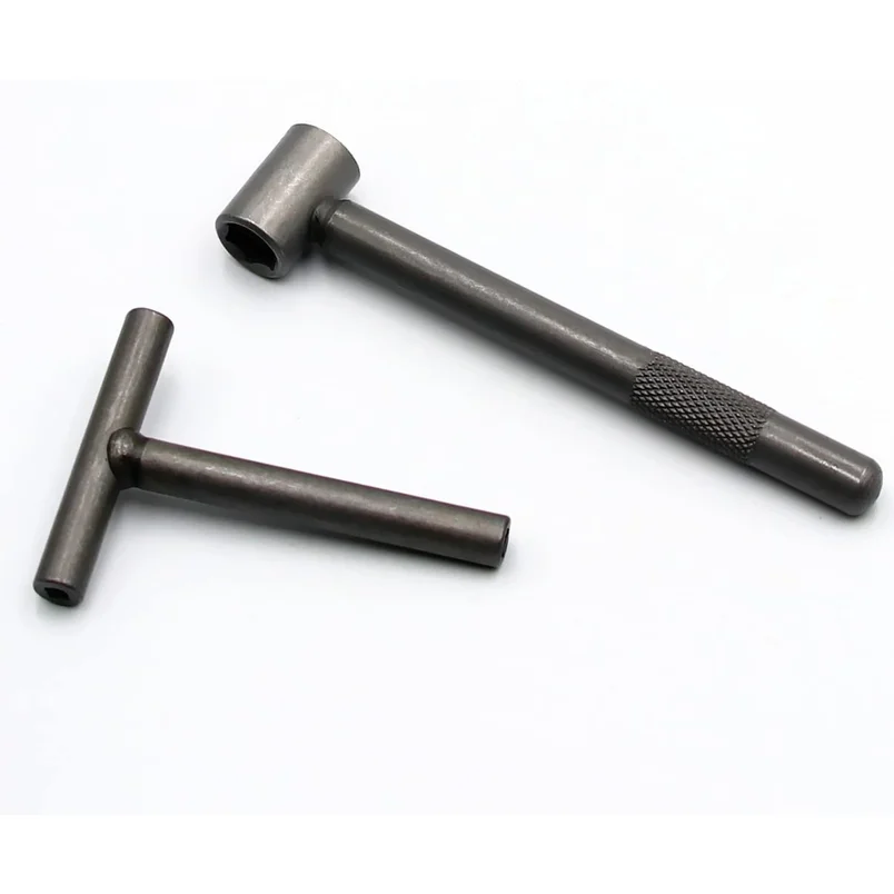 Steel Valve Tappet Adjustment Tool, Square Hexagon Adjusting Spanner Wrench, Silver for GY6 50 150cc Motorcycle