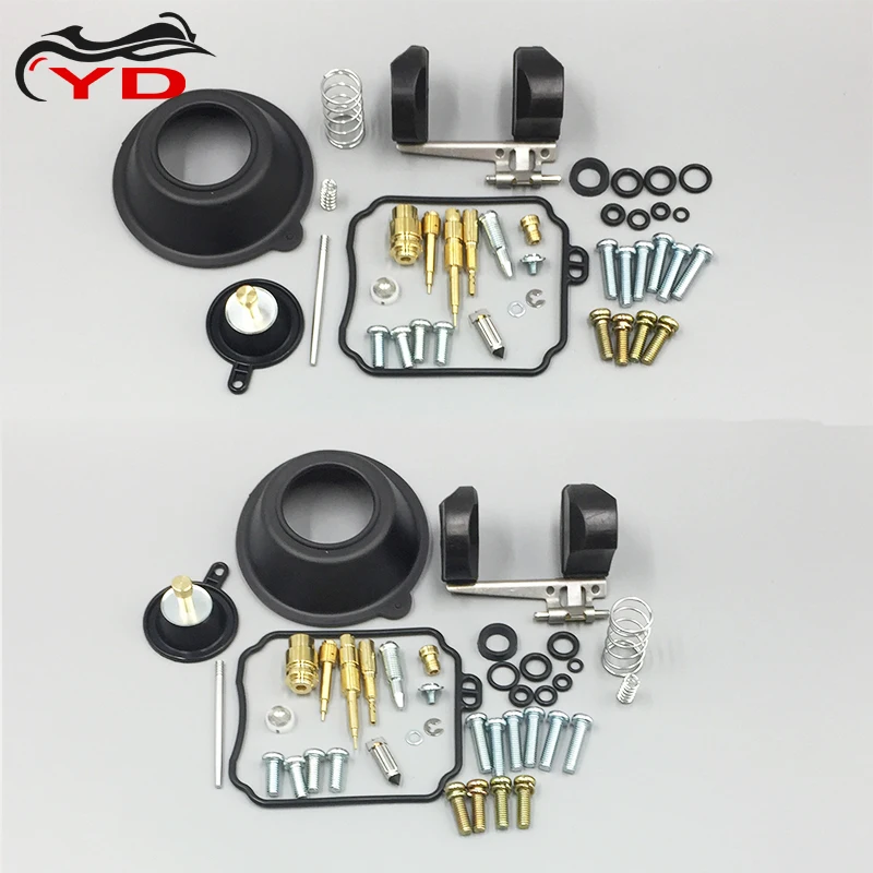 Carburetor Repair Kit For Yamaha V Star 650 XVS650 XVS650A 1998-2016 Diaphragm float parts with air shut-off valve