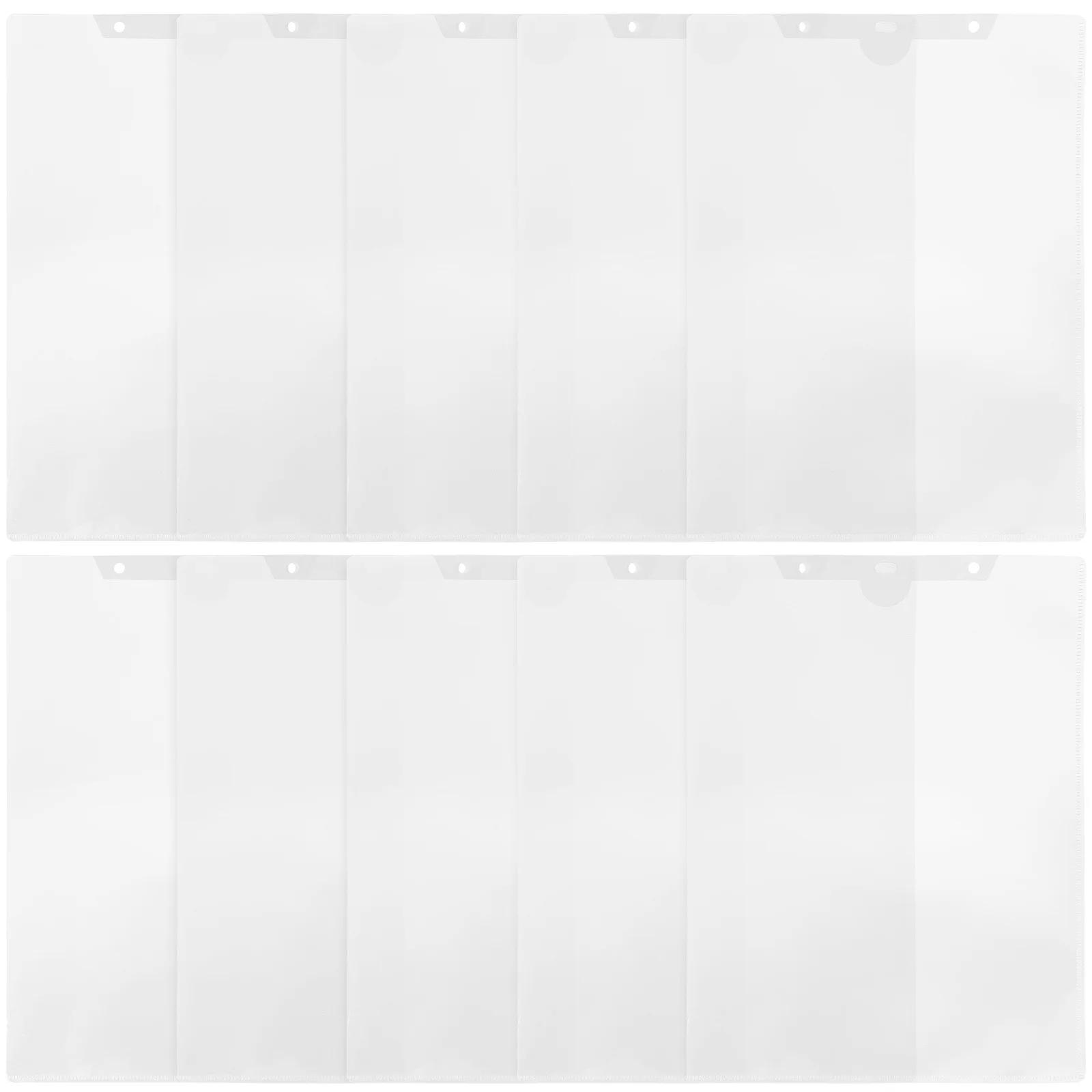 10pcs File Folder Bag A4 Document Storage Holder Transparent Pp Material For Office Study Paper Organizer Clear File Container