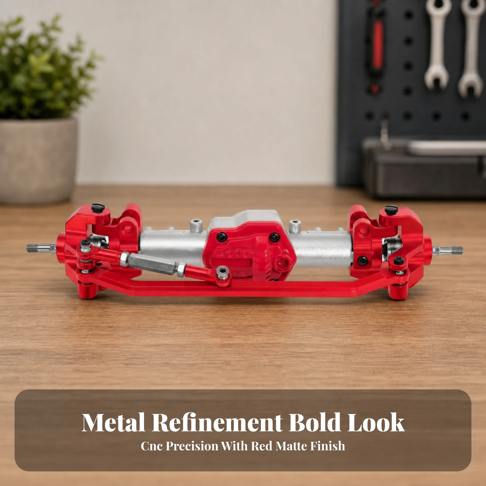 RC Vehicle Upgrade Part Hardened 1:12 Scale Straight-Axle Upgrade Assembly for Simulated Rock-Crawling, off-Road Trail Driving