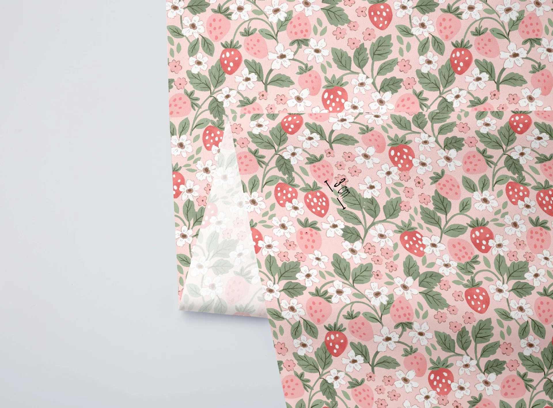 160x50cm Twill Printed Strawbe - Home Textiles Discount ulasan dan harga