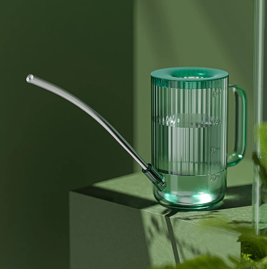 

Large Size Stainless Steel Long-Mouth Watering Can for Household Gardening Green Plant Flower-Growing Kettle Gardening Tools
