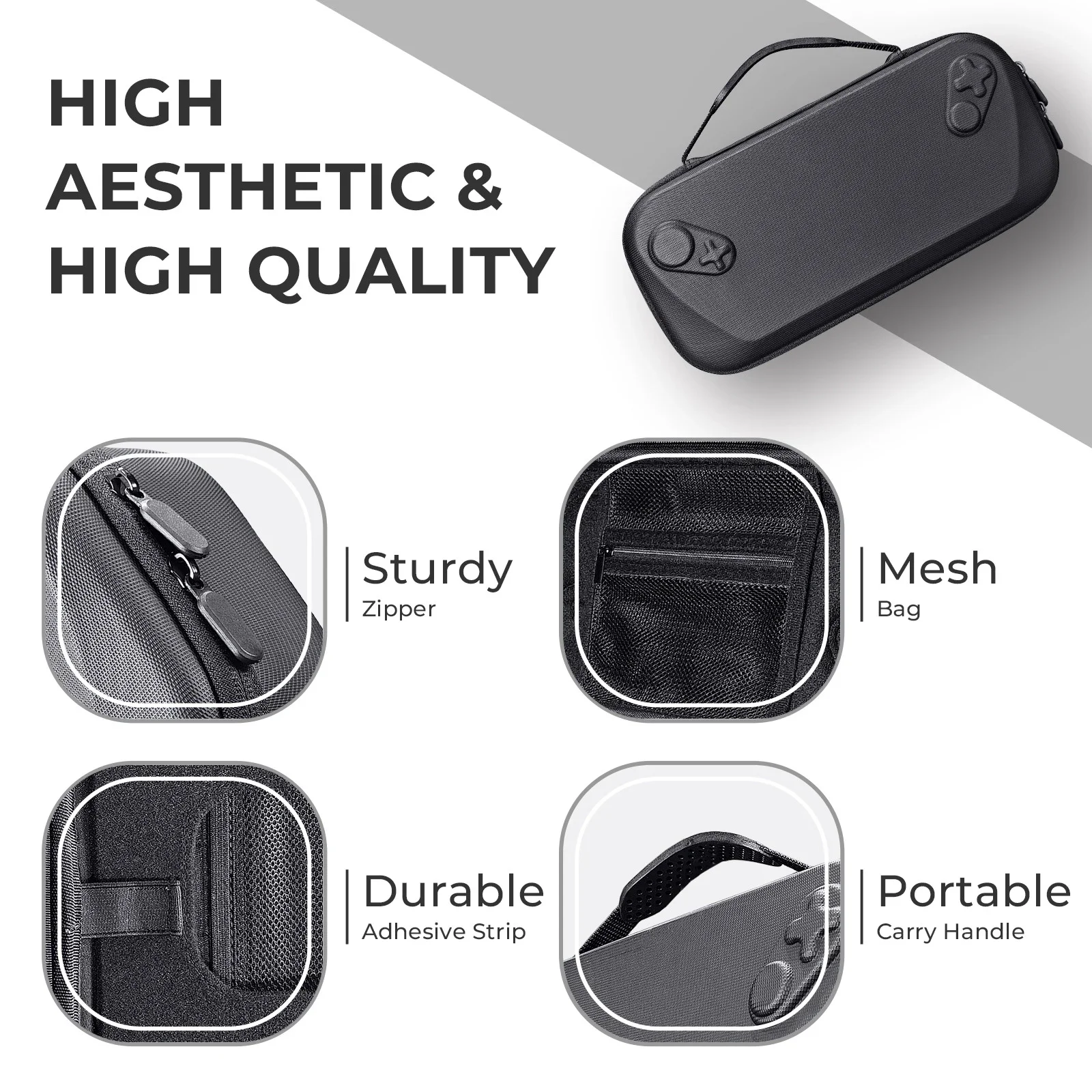 Hard Shell Carrying Case Anti-Drop Protective Bag Portable Storage Bags For ROG XBOX Ally/ROG XBOX Ally X Game Console&Accessory
