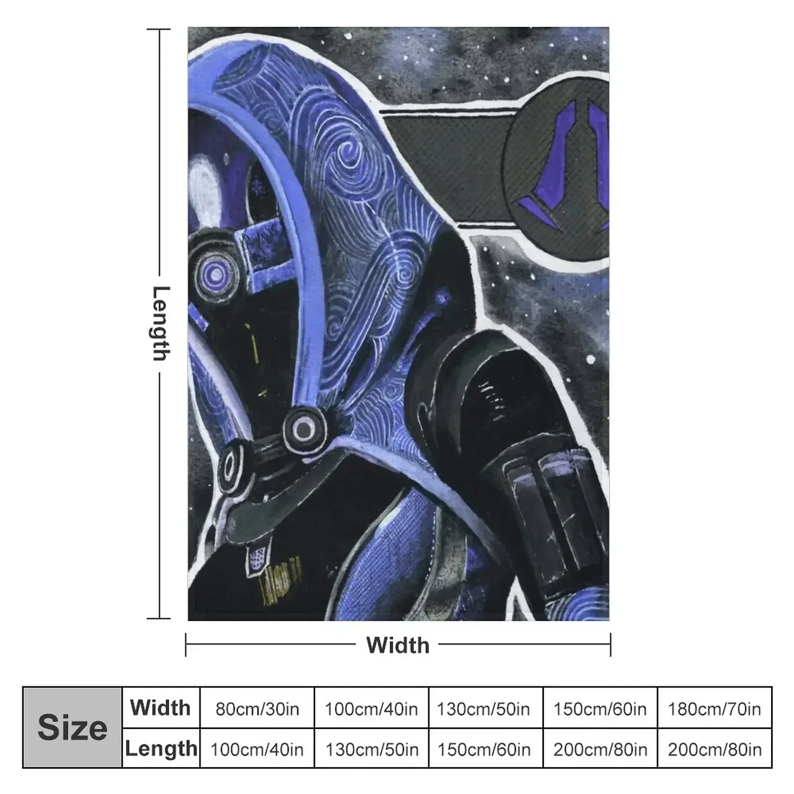 Mass Effect Tali Zorah Throw Blanket Hair Luxury Thicken Moving Furrys christmas gifts for sofa Blankets