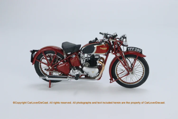 Minichamps 1:12 Speed Twin 1939 Limited Edition Motorcycle Rubber Tire Alloy Static Model Toy Gift