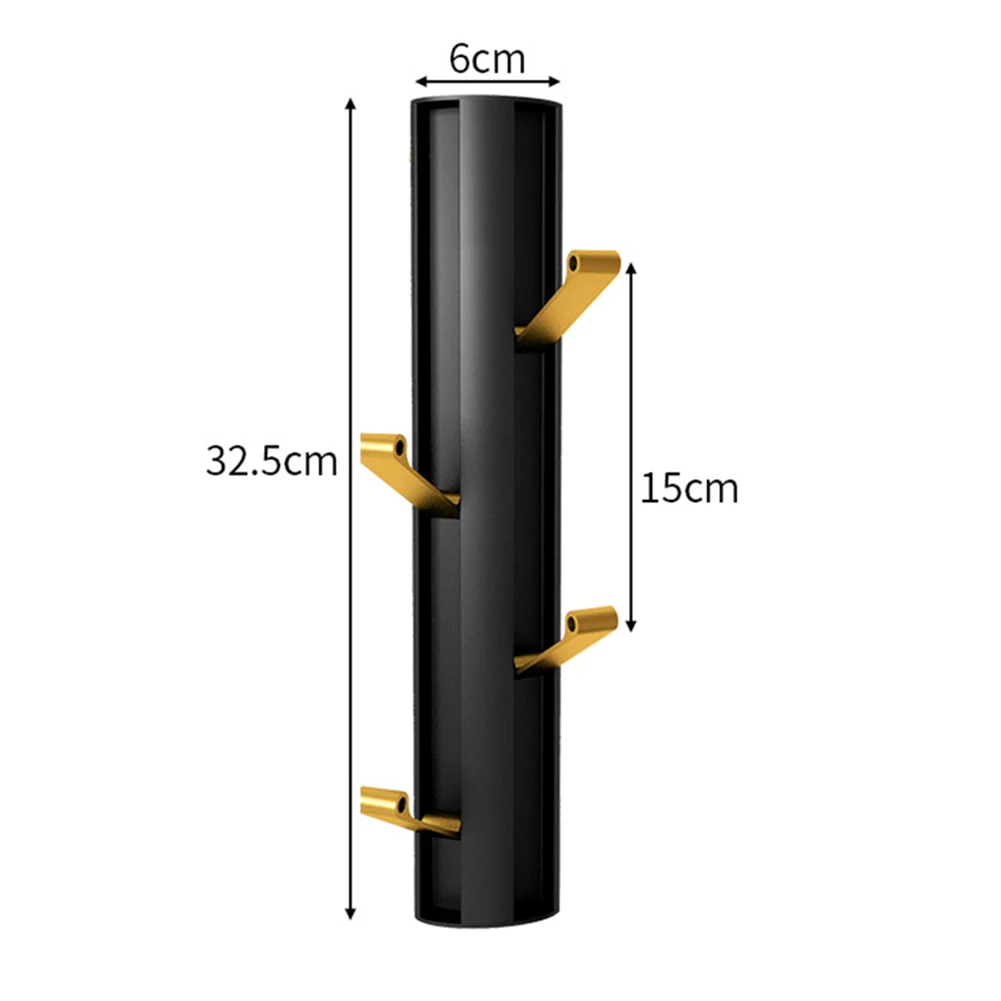 Strong folding vertical hook for clothes with multifunctional design aluminum alloy no drill installation compact and