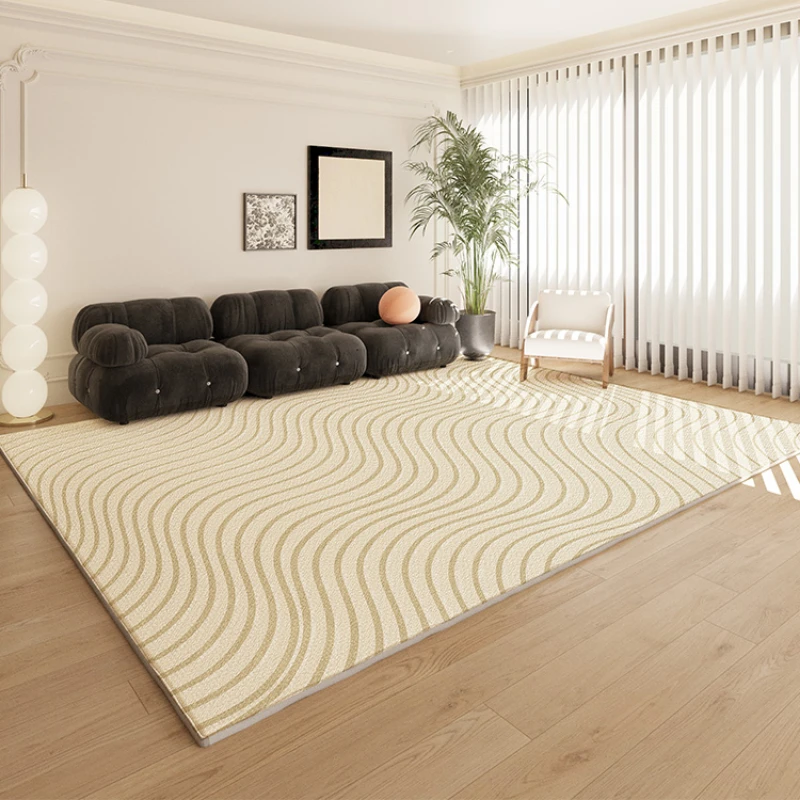 French Light Luxury Style Plush Rug Bedroom Thickened Bedside Carpet Large Area Living Room Sofa Rugs Simple Cloakroom Carpets