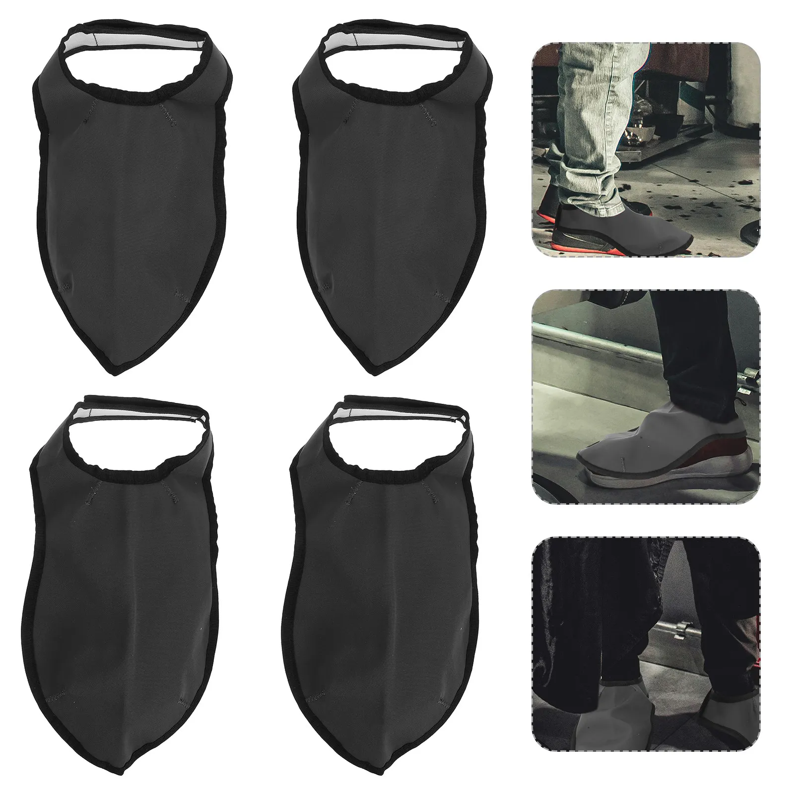 

4Pcs Barber Shoes Cover Hair Stylist Shoe Cloth Salon Overshoes Haircut Shoe Accessories Sneakers Boots Protector Reusable
