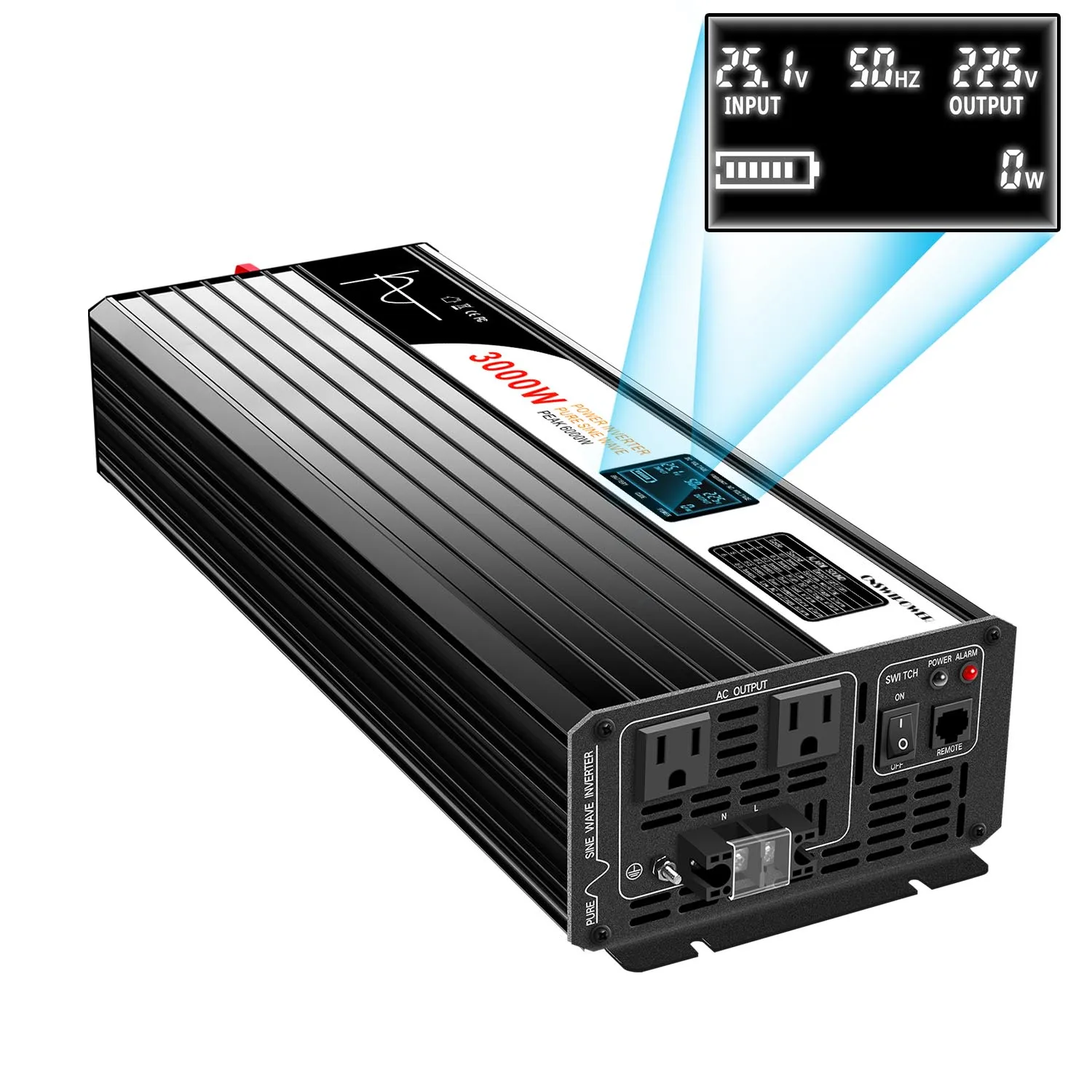 12V Inverter 3000W 	 inverters & converters