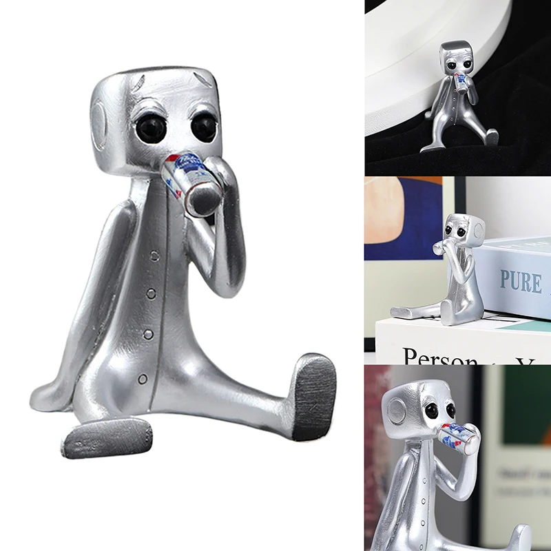 Your Anxiety IsA Lying Robot Drink Robot Resin Figure Hack Your Anxiety,Gift For Friends, Family Members Desktop Ornament