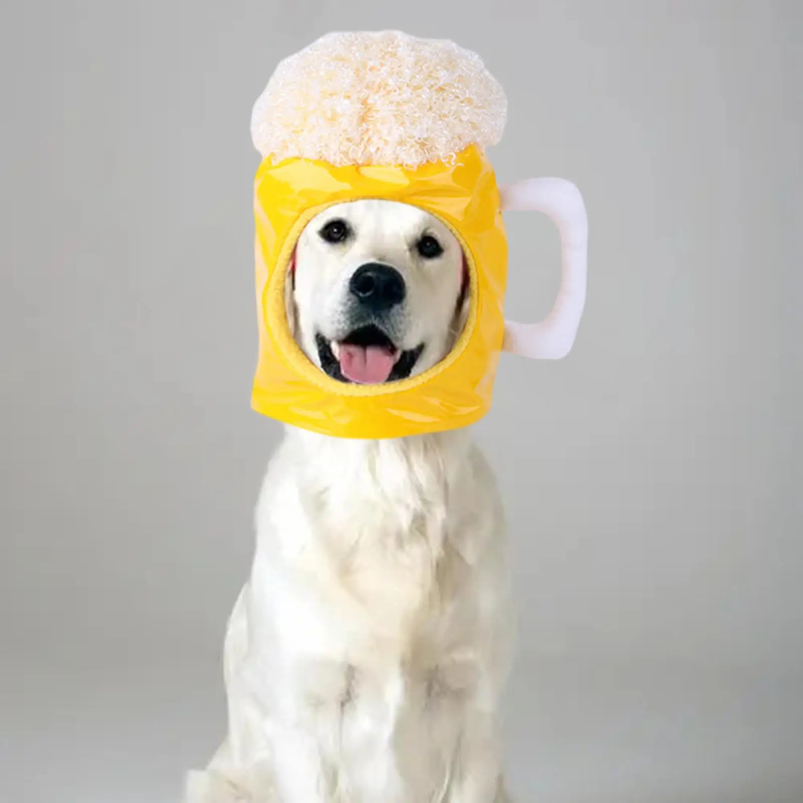 Sombreros divertidos para mascotas, accesorios de fotografía suaves, sombrero de modelado de cerveza, disfraz de cabeza de cachorro para fiesta de Cosplay, divertido, creativo, Invierno
