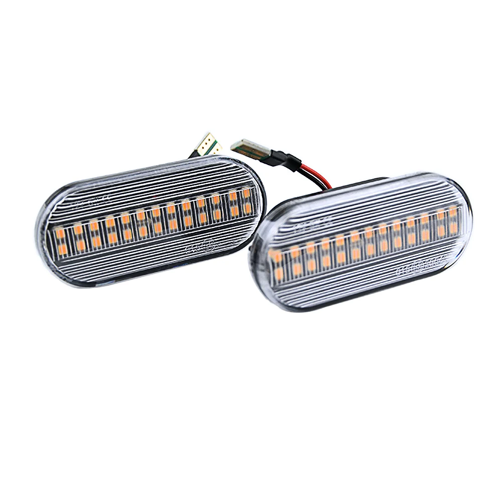 2 قطعة ديناميكية تتدفق LED الجانب ماركر بدوره مصباح إشارة لمقعد إيبيزا 6L 2002-2008 لفورد فوكس MK2 2004.11 ~ 2007.03 #6