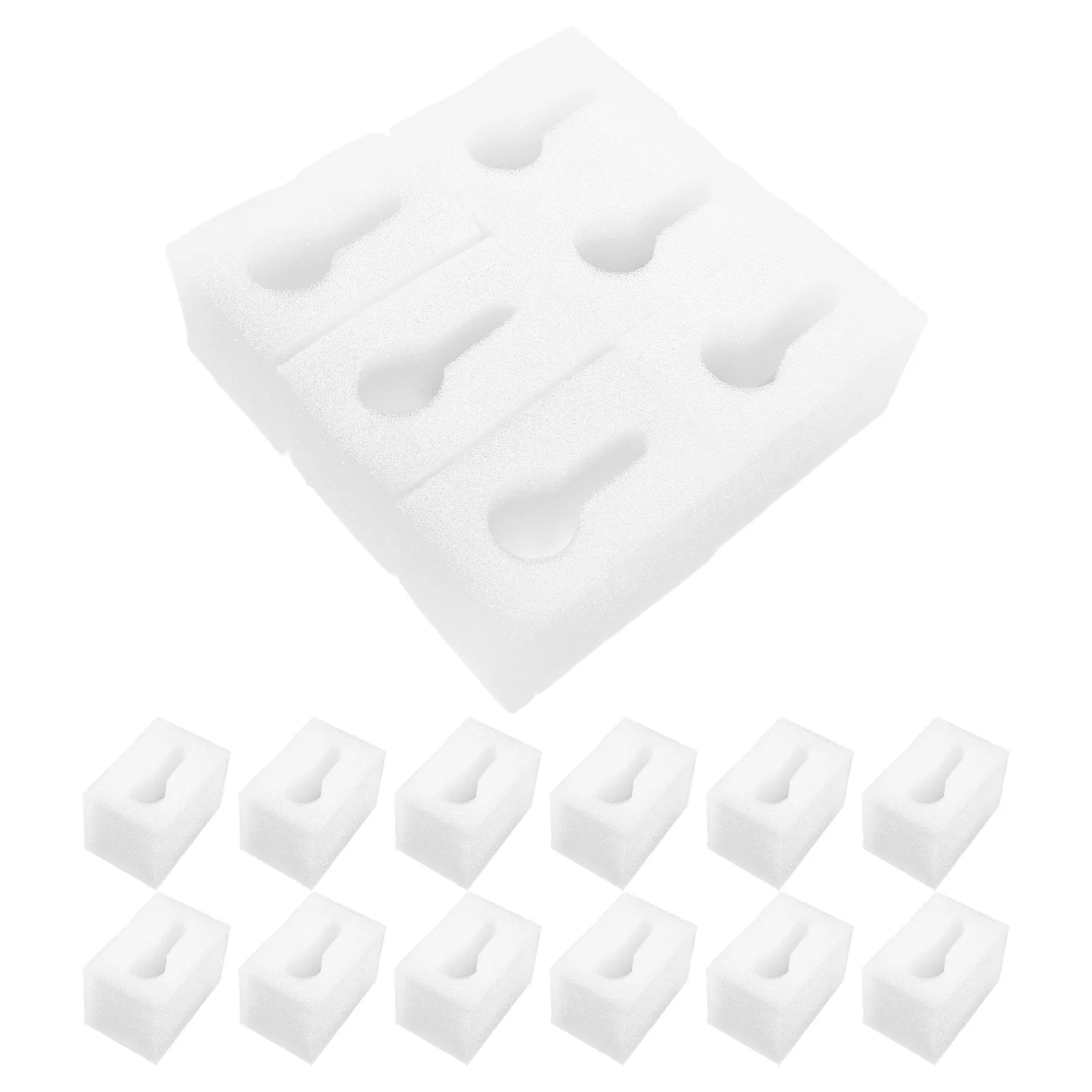 20Pcs Pearl Cotton Corner Protector Foam Bottle Shipping Covers Elastic Protective Pads for Pump Heads Fragile Containers Moving