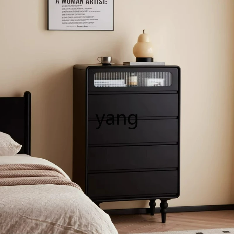 

Lmm solid wood bedroom chest of drawers modern simple living room drawer chest locker
