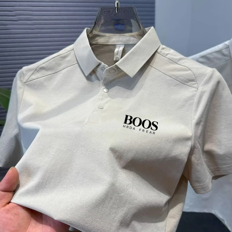 

Summer men's high-quality short sleeved polo shirt new fashionable, casual, comfortable, cool and breathable top