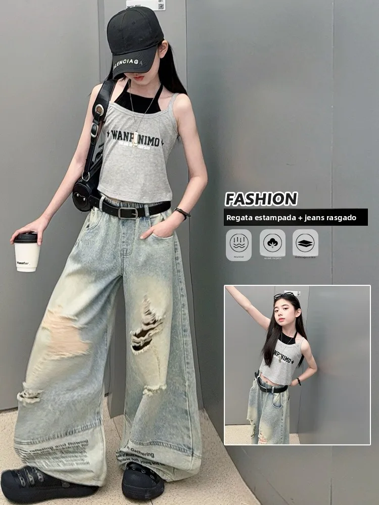 ensemble-de-pantalons-en-jean-dechire-style-americain-pour-filles-coupe-ample-jambe-large-longueur-au-sol-nouvelle-collection-ete-tailles-moyennes-a-grandes-pour-enfants