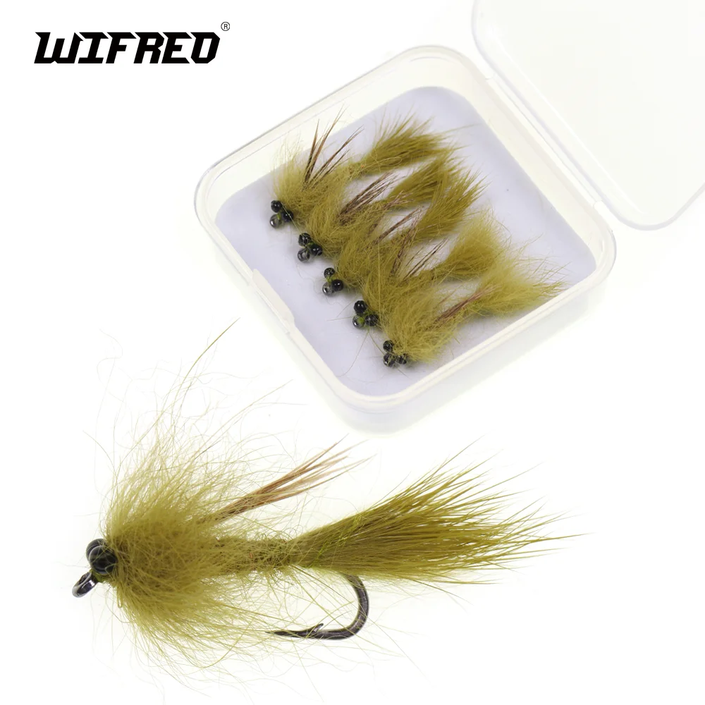 Wifreo Ninfa libélula con orejas de liebre – Mosca húmeda para trucha - imagen 3
