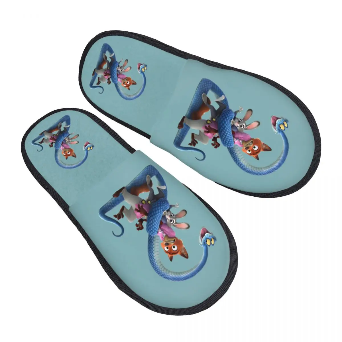 

Уютные тапочки Zootopia на заказ с эффектом памяти, женские домашние тапочки для спальни с героями мультфильмов