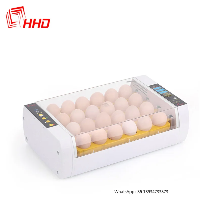 HHD hot sale 2 fans design automatic smart love birds mini controller chicken bird egg incubator YZ-24A