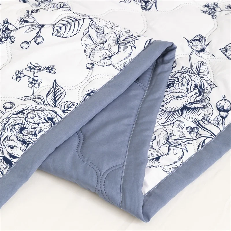 Floral Style Duvet Summer Thin Quilt Skin-friendly Bedspread Air Conditioning Blanket edredones Adults Kids Room Comforter Quilt